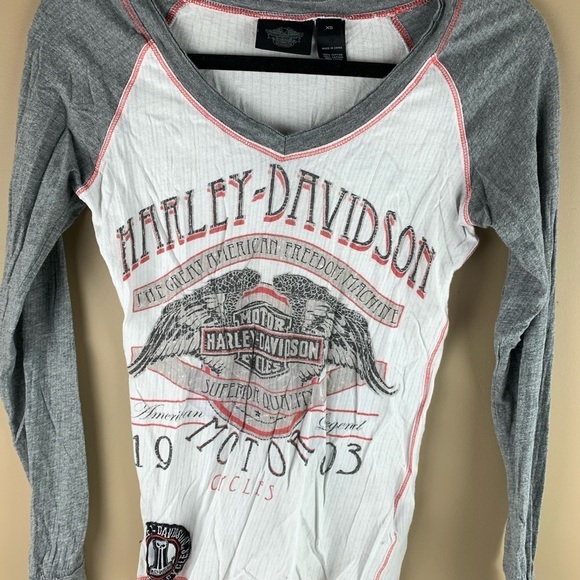 𝅺Harley Davidson I  Baseball Shirt I Long Sleeve - Picture 5 of 13